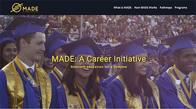 Downey Unified School District website home page.
